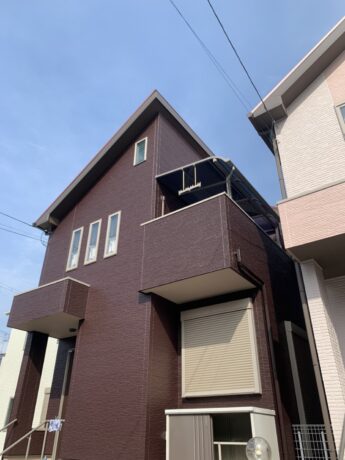 大阪府岸和田市T様邸 屋根 外壁塗装及び防水工事🏠-施工後