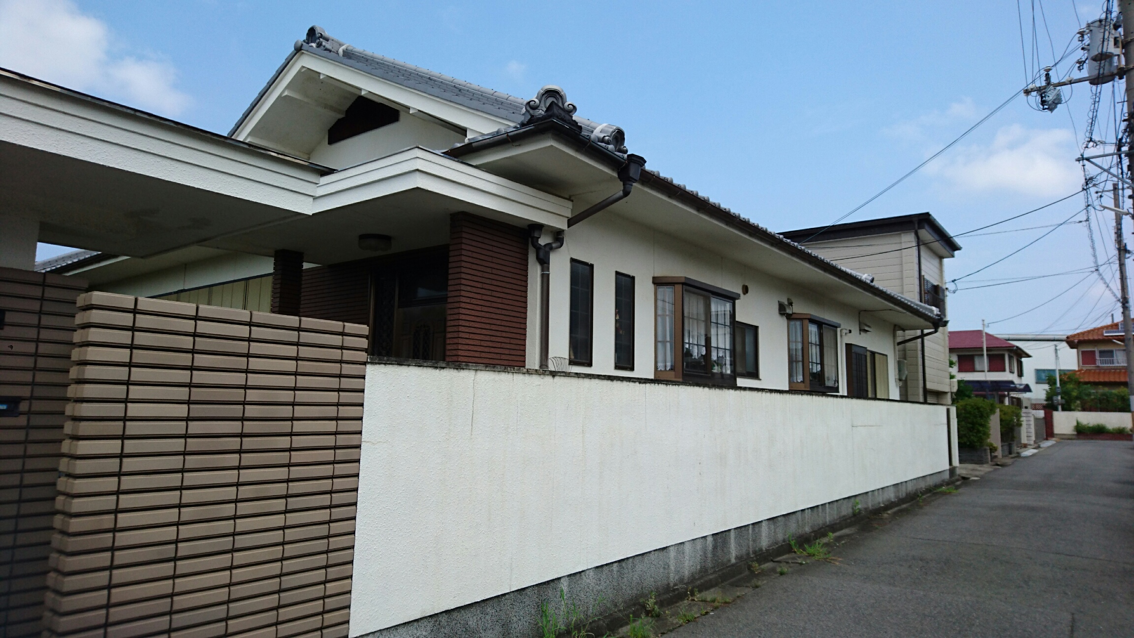 大阪府和泉市K様邸 外壁塗装工事-施工前