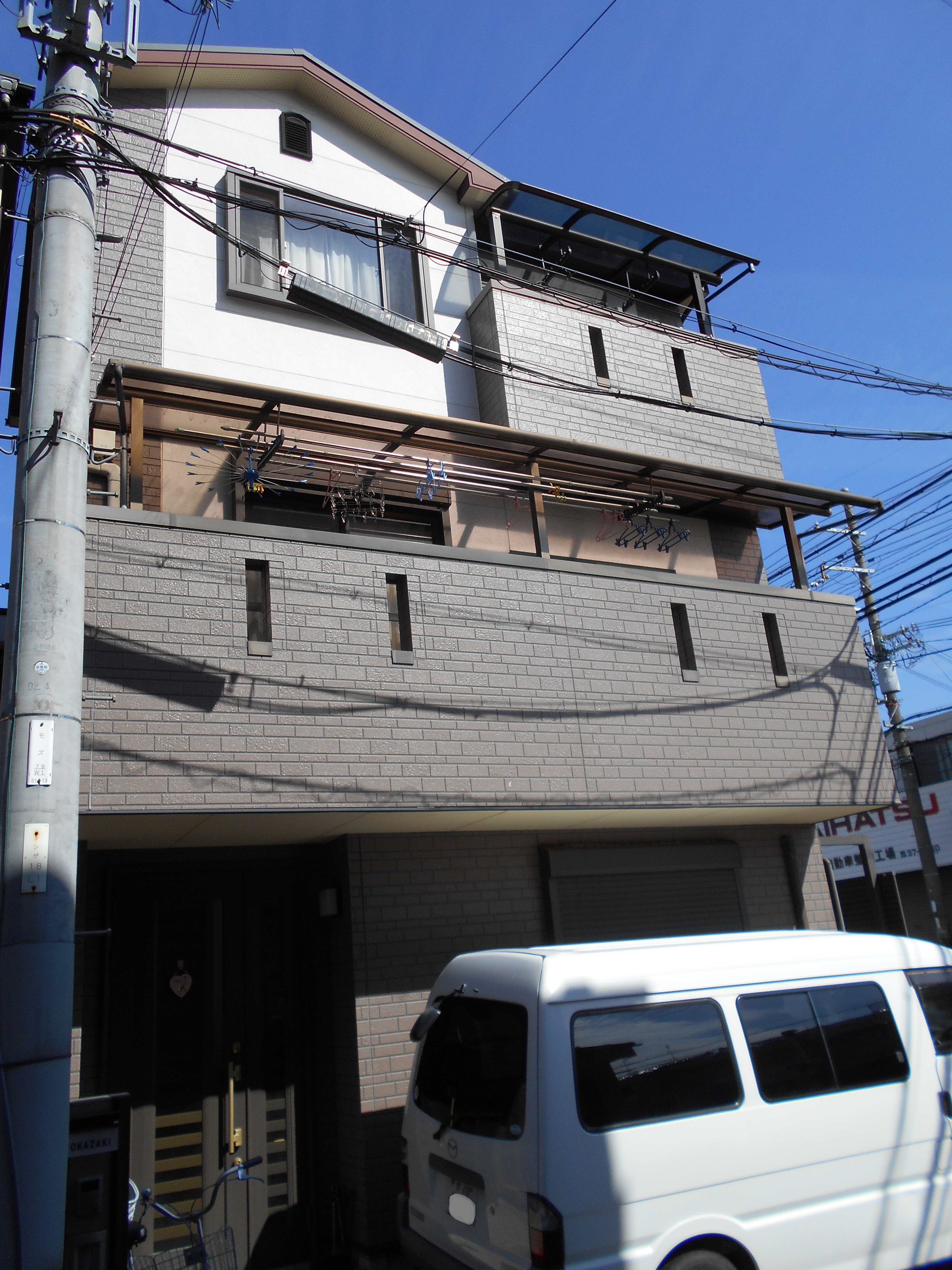 堺市中区O様邸 屋根外壁塗装及び防水工事-施工前
