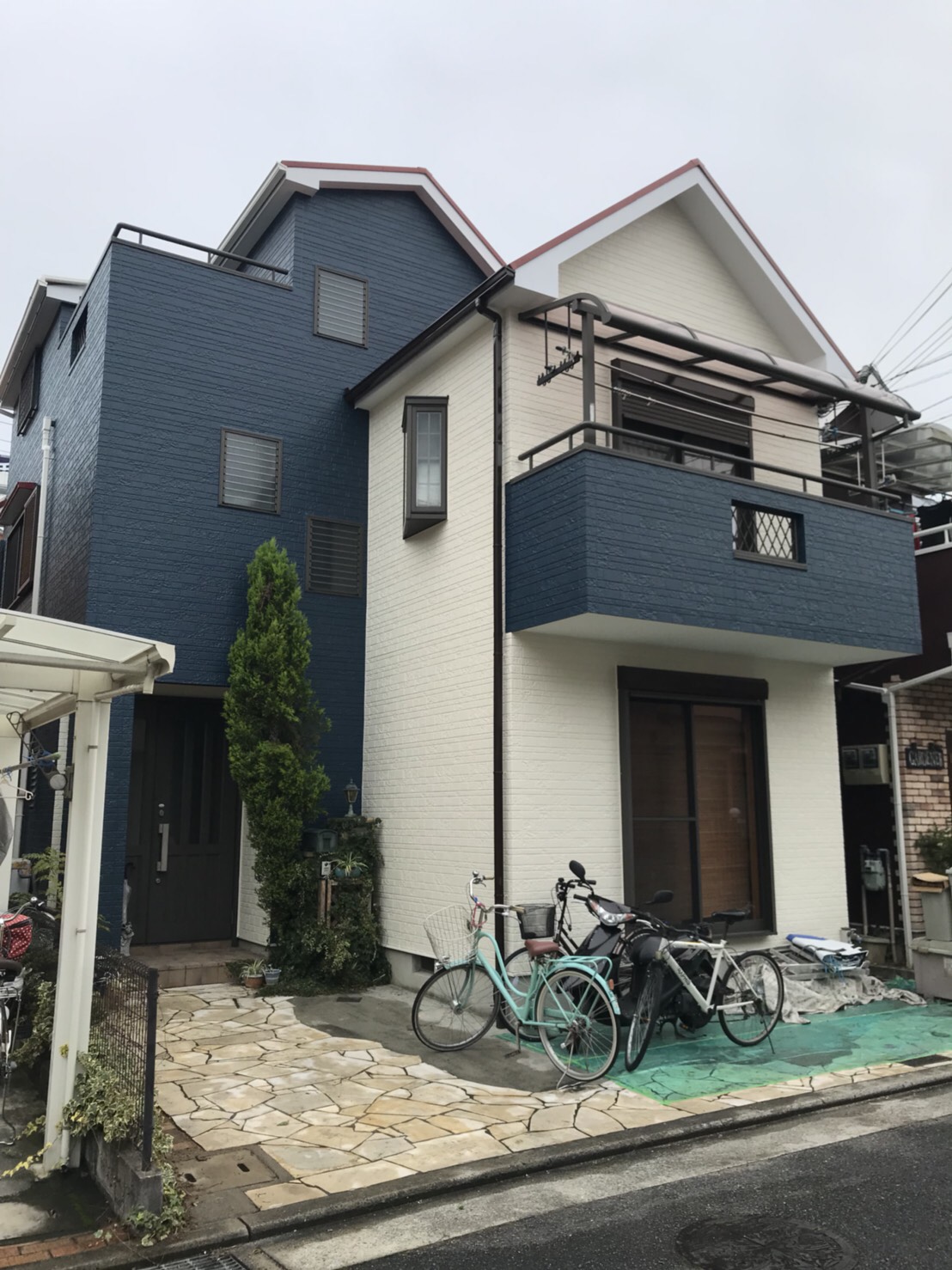 大阪府和泉市T様邸 屋根外壁塗装及び防水工事-施工後