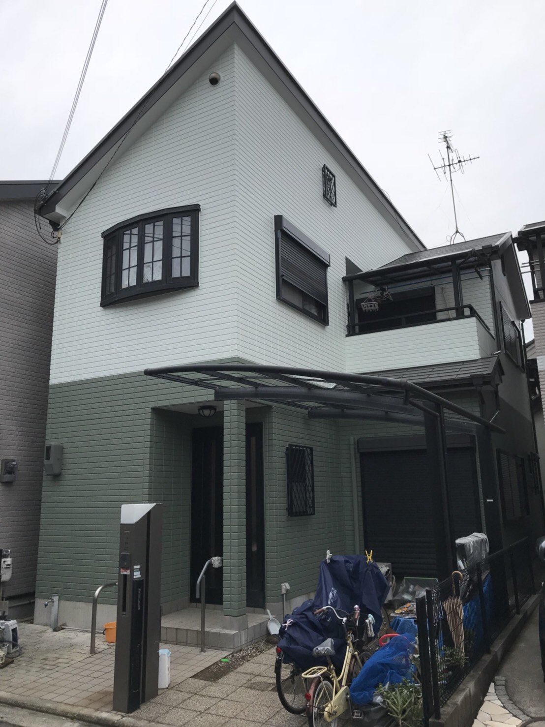 堺市北区K様邸 屋根外壁塗装及び防水工事-施工後