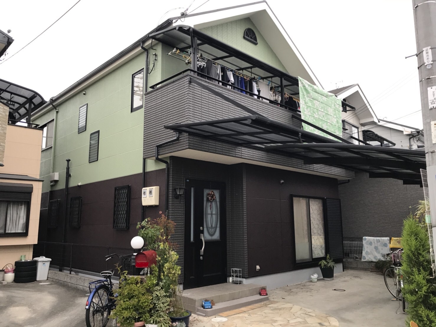 大阪府和泉市H様邸 屋根外壁塗装及び防水工事-施工後