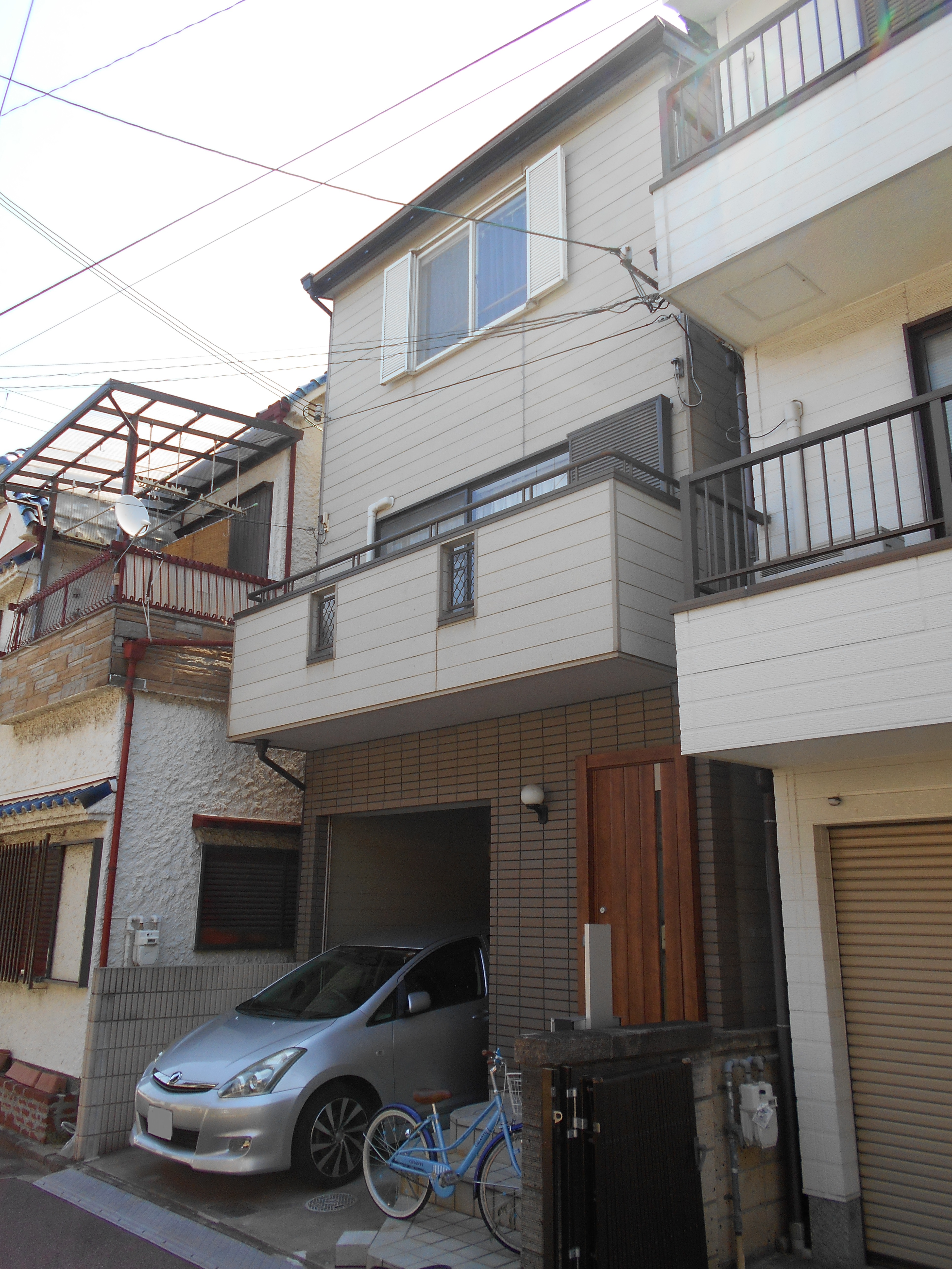 堺市北区K様邸 屋根外壁塗装及び防水工事-施工前