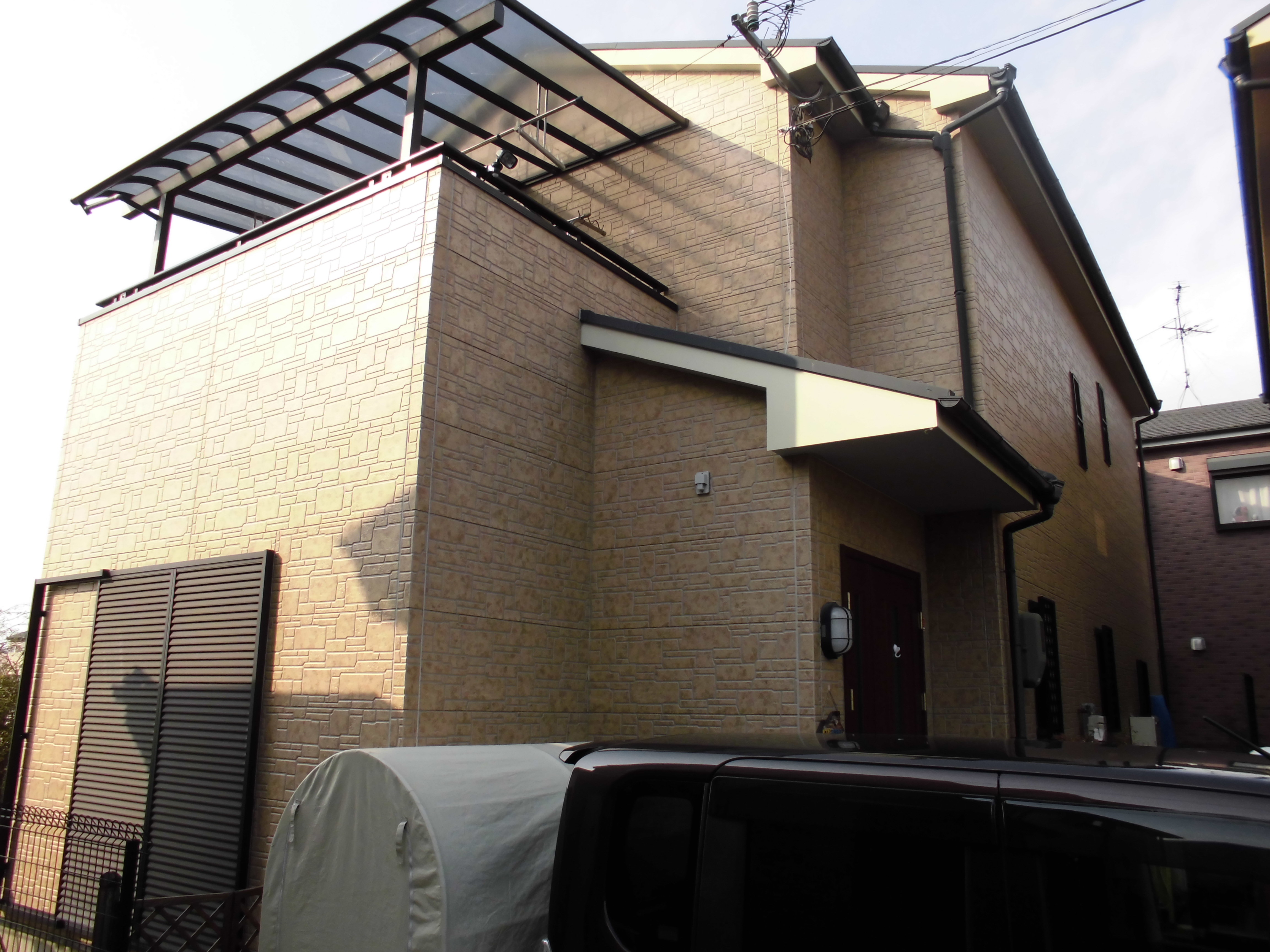 堺市西区M様邸 屋根外壁塗装及び防水工事-施工前