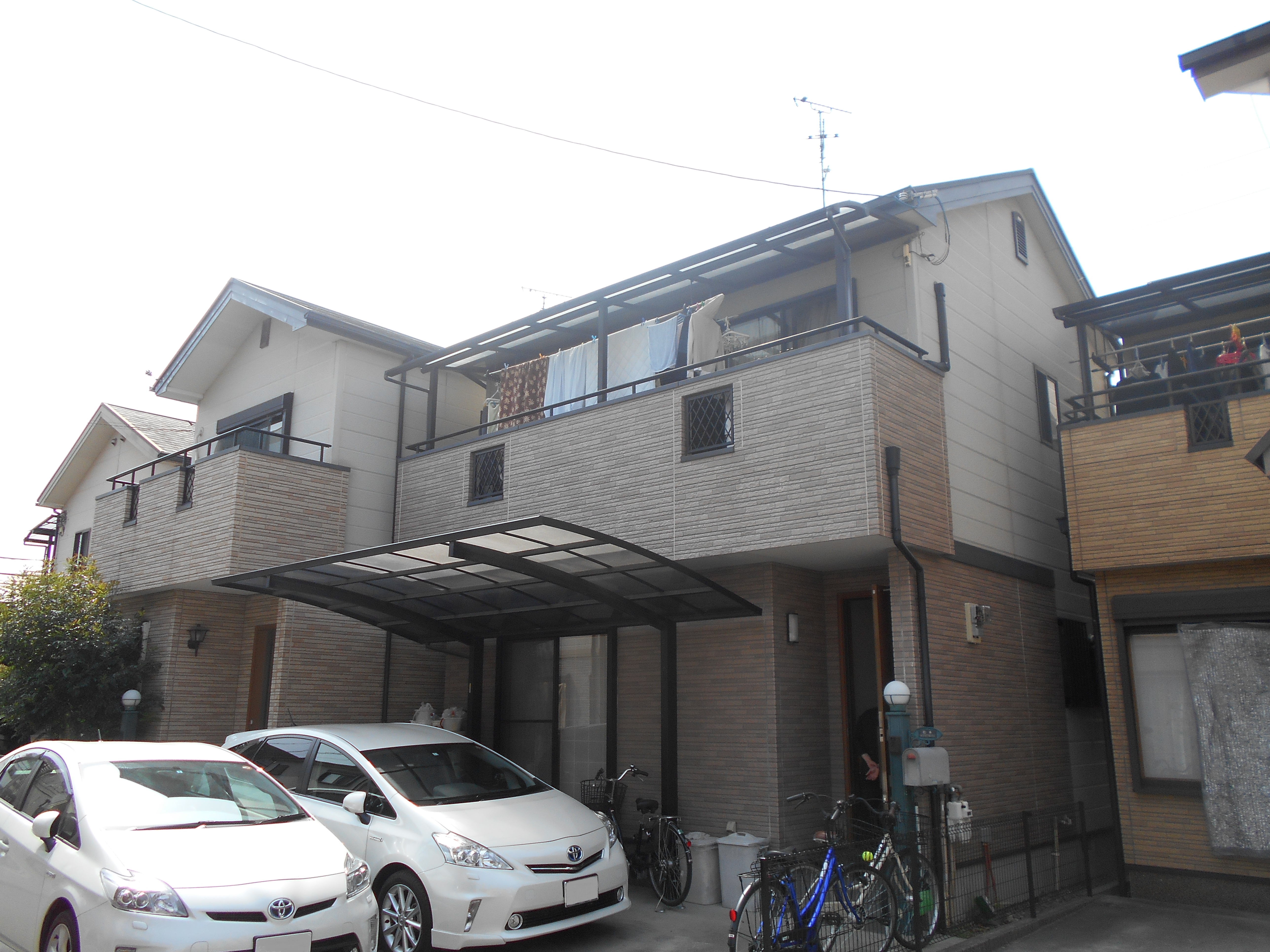 堺市中区M様邸 屋根 外壁塗装及び防水工事-施工前