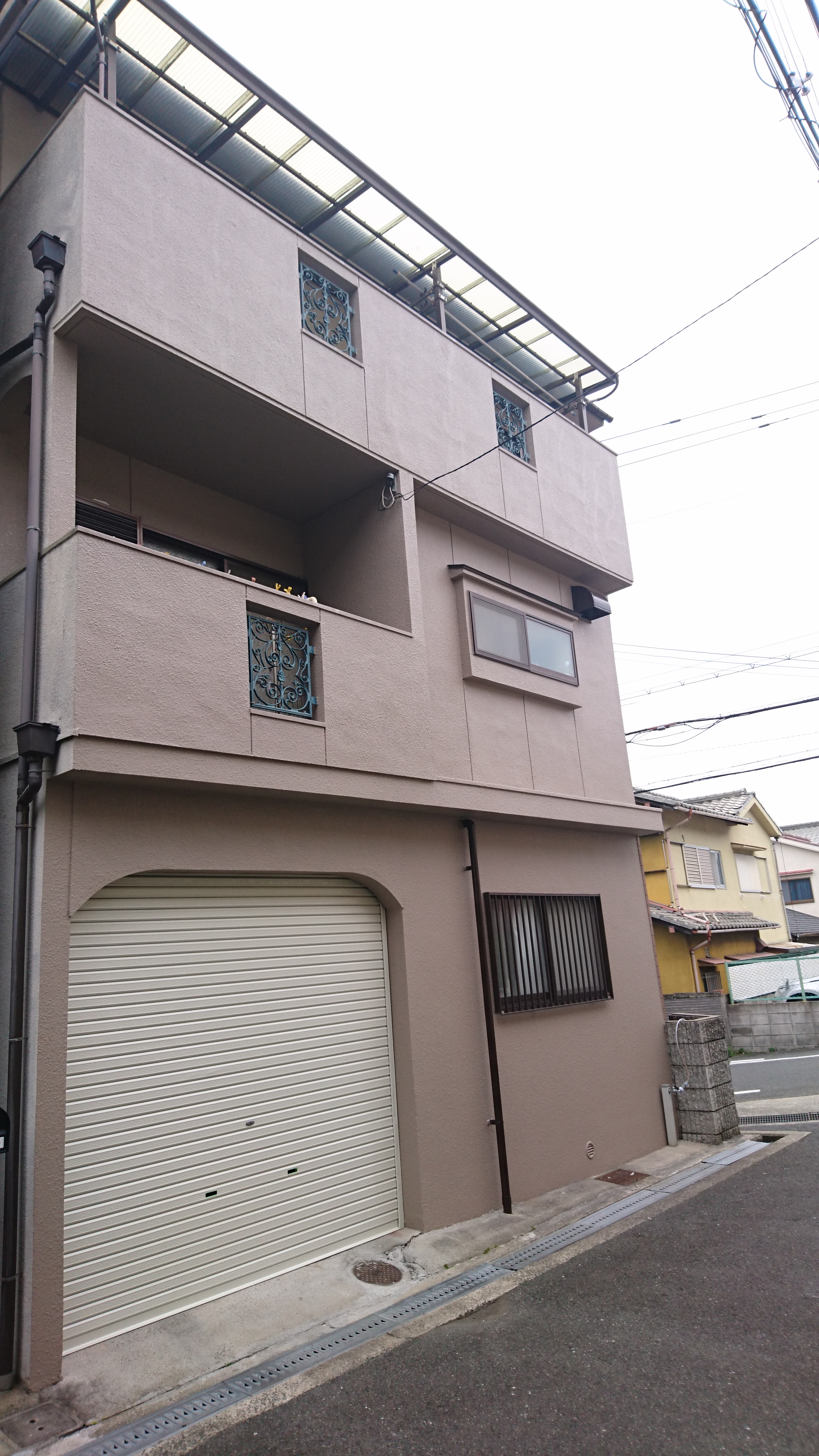 東大阪市K様邸 屋根 外壁塗装及び防水工事-施工後