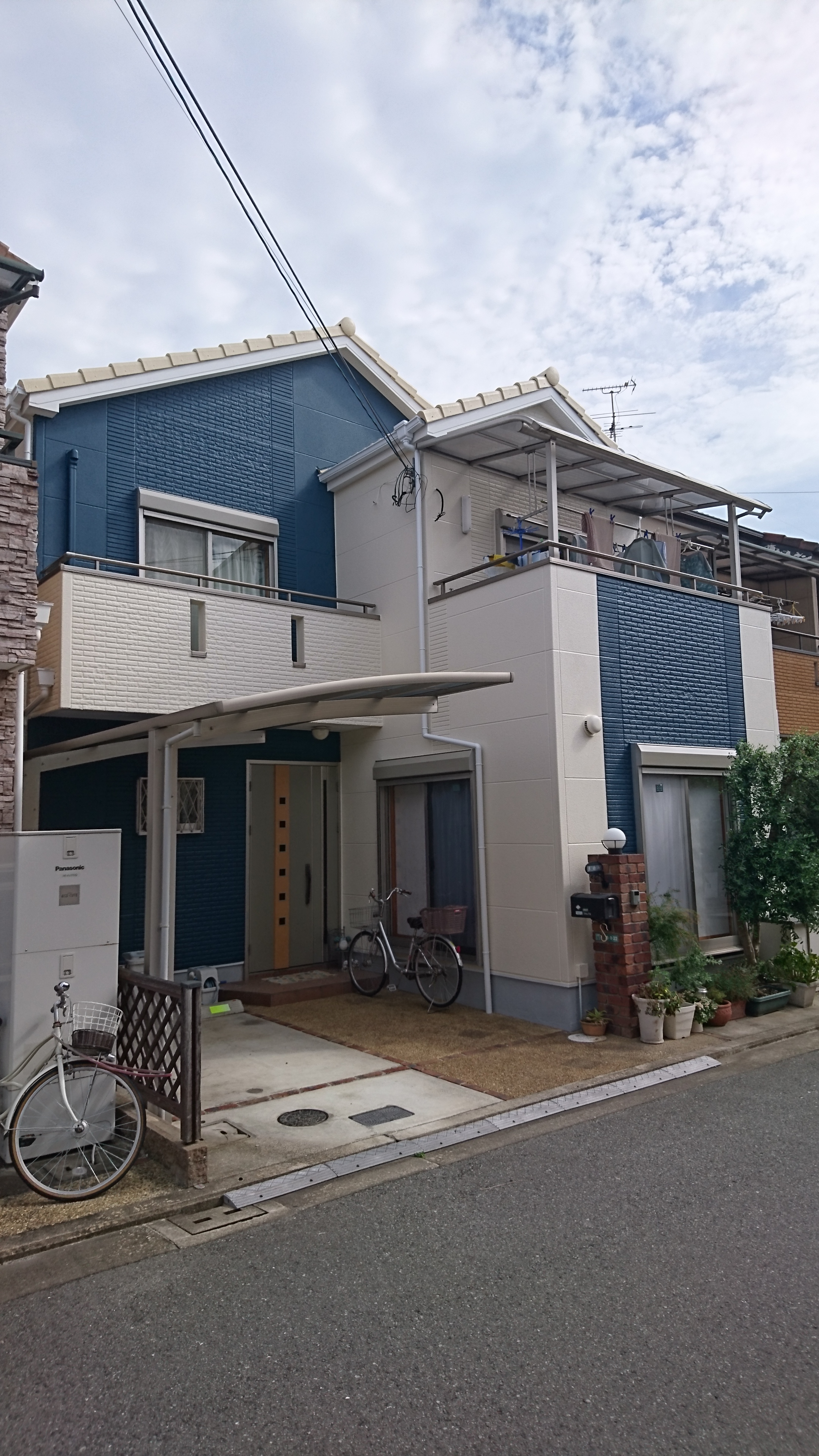 堺市中区O様邸 屋根 外壁塗装及び防水工事-施工後