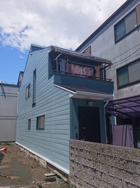 大阪市東淀川区M様邸 屋根 外壁塗装及び防水工事-施工後