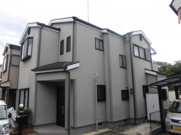 大阪府岸和田市K様邸 屋根 外壁塗装及び防水工事-施工前