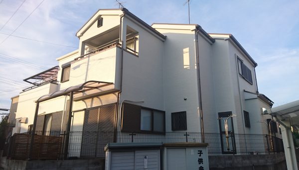 大阪府岸和田市T様邸 屋根 外壁塗装及び防水工事-施工後