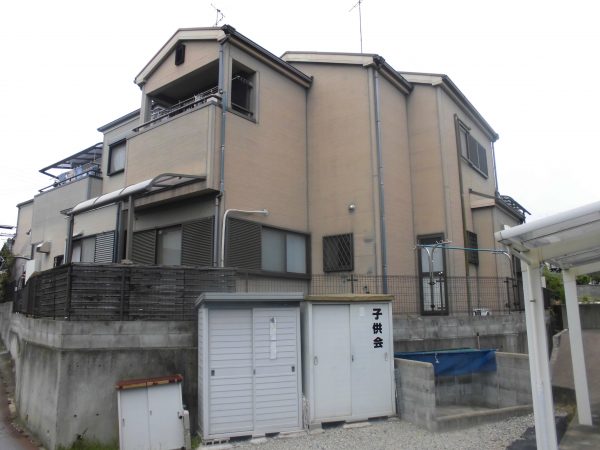 大阪府岸和田市T様邸 屋根 外壁塗装及び防水工事-施工前