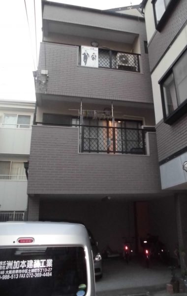 大阪市阿倍野区Ｉ様邸 屋根 外壁塗装及び防水工事-施工前
