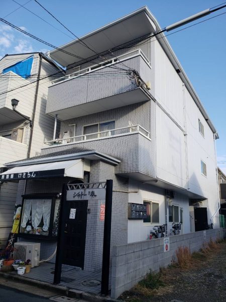 堺市堺区シャトー湊 屋根 外壁塗装及び防水工事-施工後