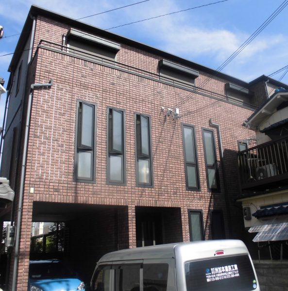 堺市東区S様邸 屋根 外壁塗装工事-施工前