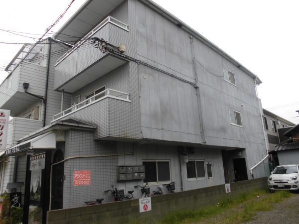 堺市堺区シャトー湊 屋根 外壁塗装及び防水工事-施工前