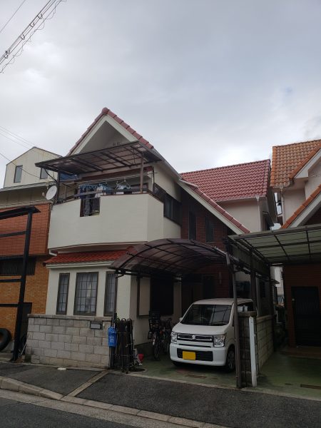 大阪府和泉市M様邸 屋根 外壁塗装及び防水工事-施工後
