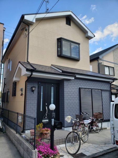 大阪府和泉市E様邸 屋根 外壁塗装及び防水工事-施工後