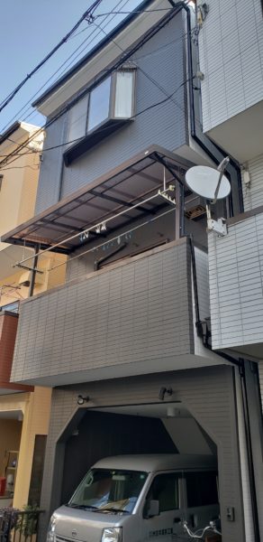 大阪市東成区K様邸 屋根 外壁塗装工事及び防水工事-施工後