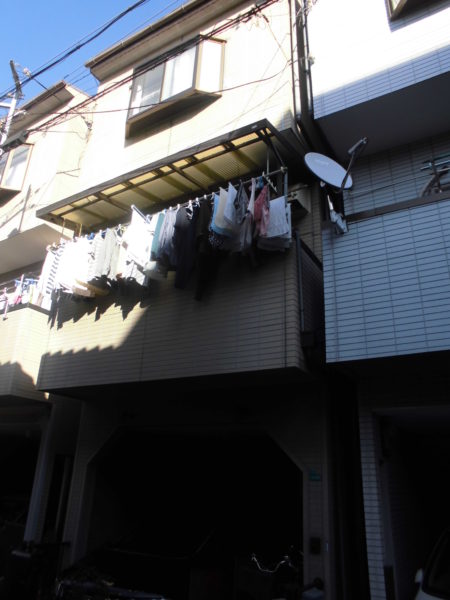 大阪市東成区K様邸 屋根 外壁塗装工事及び防水工事-施工前