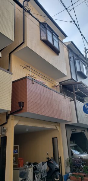 大阪市東成区H様邸 屋根 外壁塗装工事及び防水工事-施工後