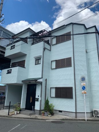 大阪府堺市西区S様邸 屋根 外壁塗装工事及び防水工事-施工後