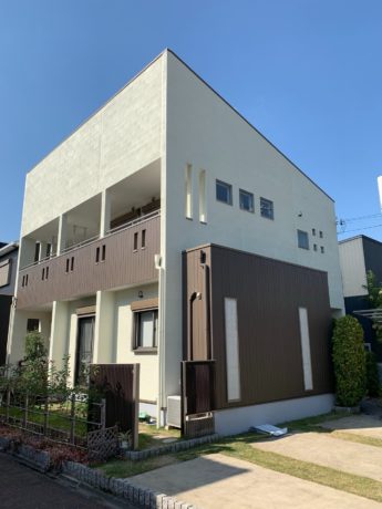 大阪府和泉市H様邸 屋根 外壁塗装及び防水工事-施工後