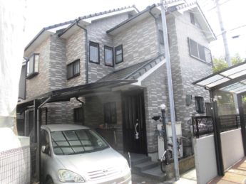 大阪府岸和田市Y様邸 屋根 外壁塗装及び防水工事-施工前
