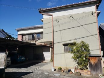 奈良県香芝市T様邸 外壁塗装及び駐車場鉄部塗装工事-施工前