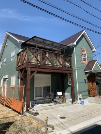 大阪府堺市堺区S様邸 屋根 外壁塗装及び付帯塗装工事-施工後