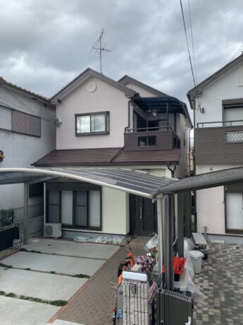 大阪府和泉市T様邸 屋根 外壁塗装工事及び防水工事-施工後