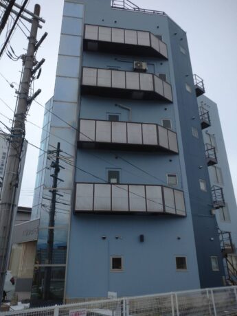 奈良県橿原市Pビル 外壁塗装工事及び防水工事🏢-施工後