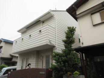大阪府高石市M様邸 屋根 外壁塗装工事及び防水工事-施工前