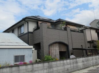 大阪府和泉市N様邸 屋根 外壁塗装工事及び防水工事🏠-施工前