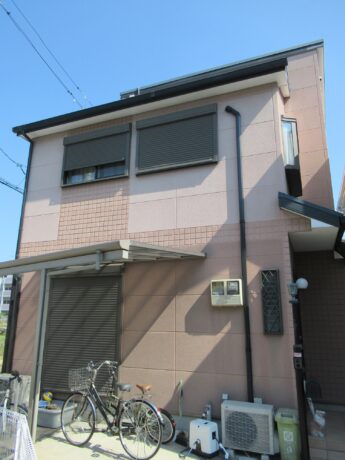 大阪府堺市中区S様邸 屋根 外壁塗装工事及び防水工事🏠-施工前