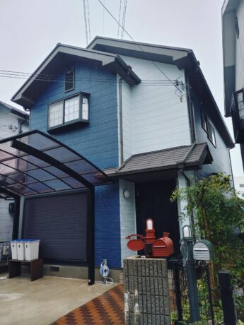 大阪府岸和田市N様邸 屋根、外壁塗装及び防水工事👷-施工後