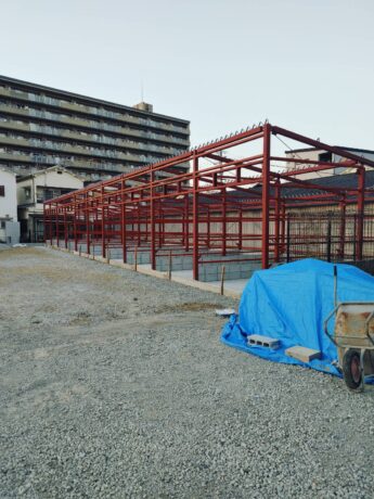 大阪府堺市中区N様新築シャッター付き倉庫塗装工事🏠-施工前