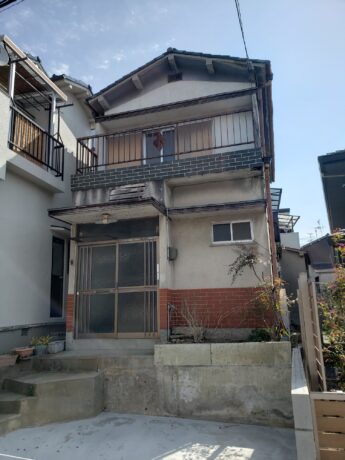 大阪府堺市中区H様邸外壁塗装及び防水工事🏠-施工前