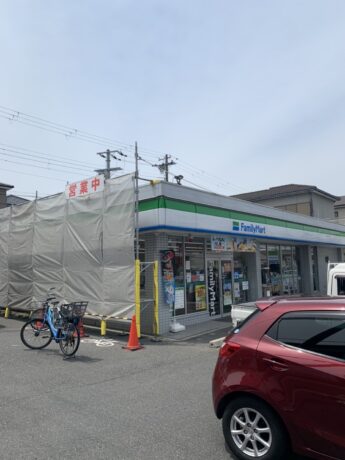 大阪府岸和田市ファミリーマート上町店様 屋根、外壁塗装工事🏠-施工前