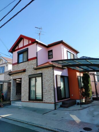 大阪府堺市東区K様邸 屋根 外壁塗装及び防水工事🏠-施工後