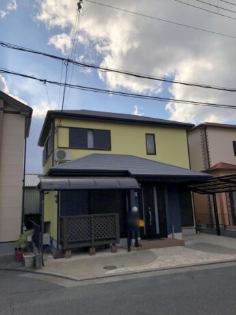 大阪府和泉市M様邸 屋根 外壁塗装及び防水工事🏠-施工後