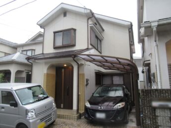 大阪府堺市中区N様邸 屋根 外壁塗装及び防水工事🏠-施工前