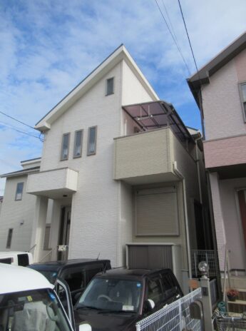 大阪府岸和田市T様邸 屋根 外壁塗装及び防水工事🏠-施工前