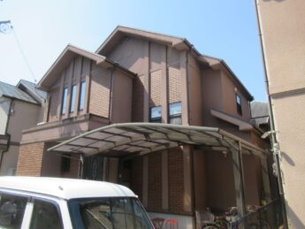 大阪府堺市中区S様邸 屋根 外壁塗装及び防水工事🏠-施工前