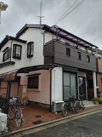 大阪府堺市西区M様邸 屋根 外壁塗装及び防水工事🏠-施工後