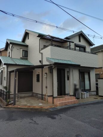 大阪府和泉市Y様邸 屋根 外壁塗装及び防水工事🏠-施工後