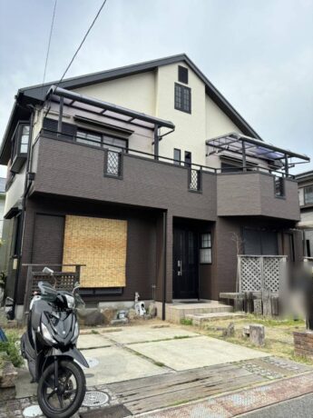大阪府岸和田市Y様邸 屋根 外壁塗装及び防水工事🏠-施工後
