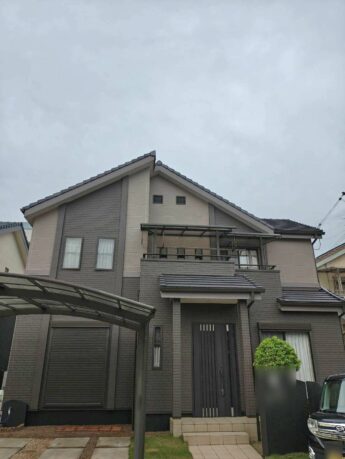 大阪府堺市南区O様邸 外壁塗装及び防水工事🏠-施工後