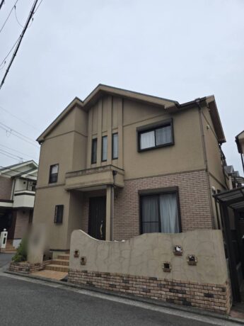 大阪府堺市中区K様邸 屋根 外壁塗装及び防水工事🏠-施工前