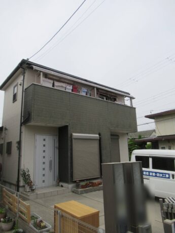 大阪府大阪狭山市O様邸 屋根 外壁塗装及び防水工事🏠-施工前