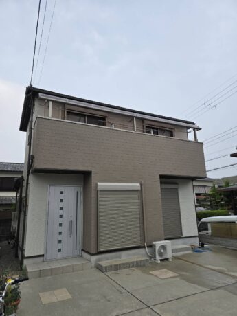 大阪府大阪狭山市O様邸 屋根 外壁塗装及び防水工事🏠-施工後